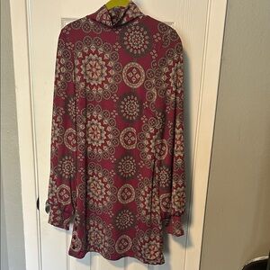 Elegant Patterned Long Sleeve Top